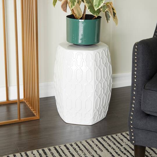 Ceramic Contemporary Accent Table